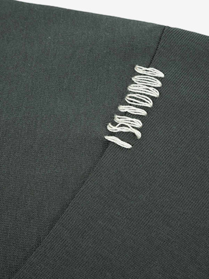 Simple Exposed Stitch T-Shirt