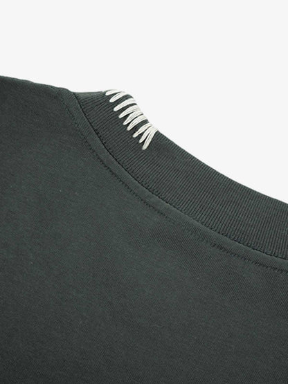 Simple Exposed Stitch T-Shirt