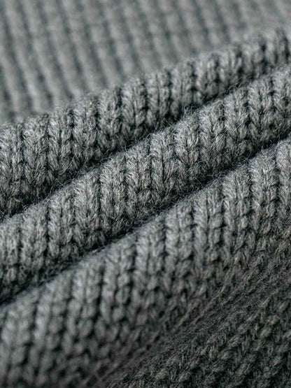 Asymmetric Irregular Knitted Sweater Hoodie