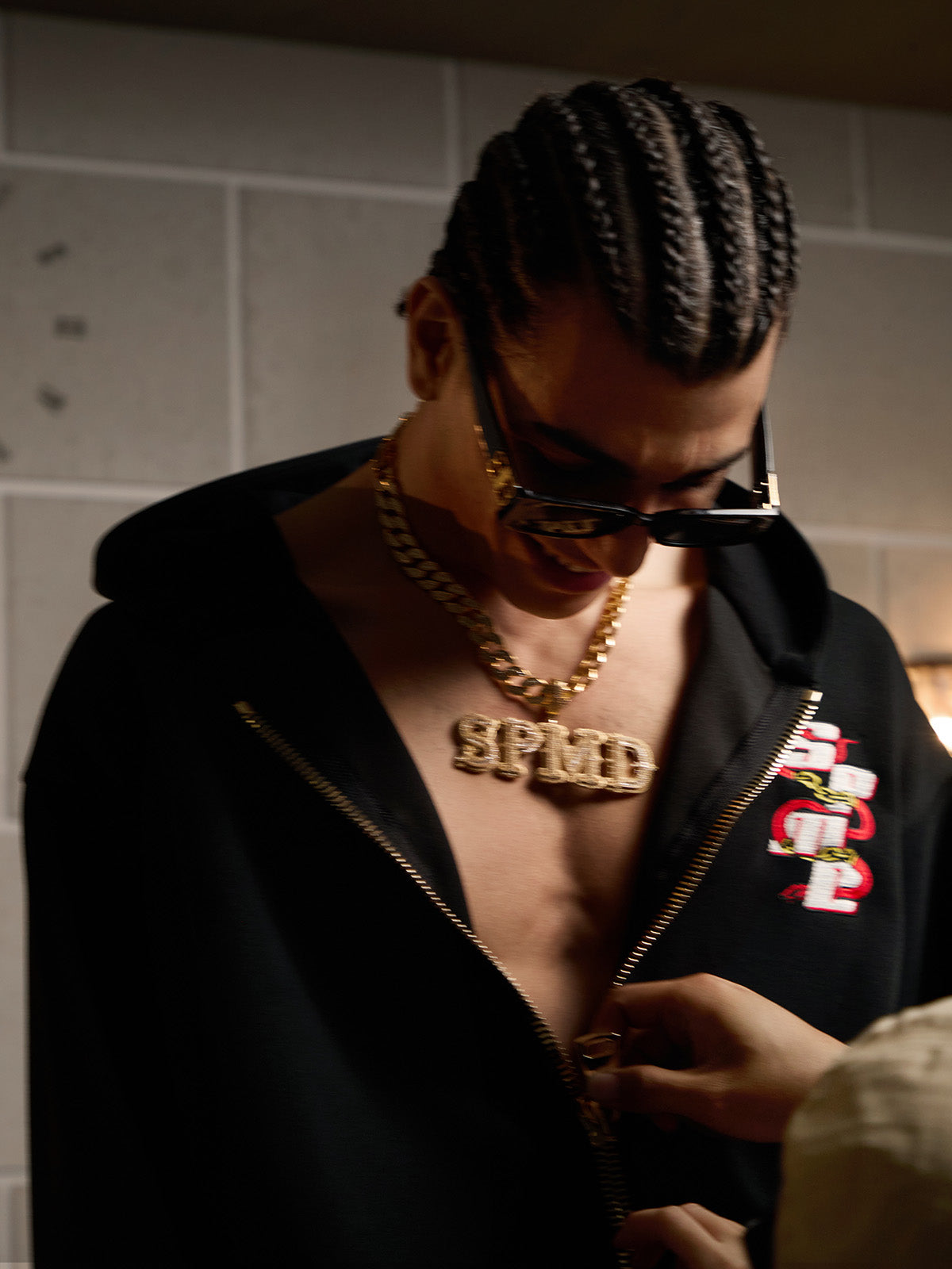 Original Embroidered Zip Up Hoodie