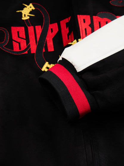 Original Embroidered Jersey Bomber Jacket