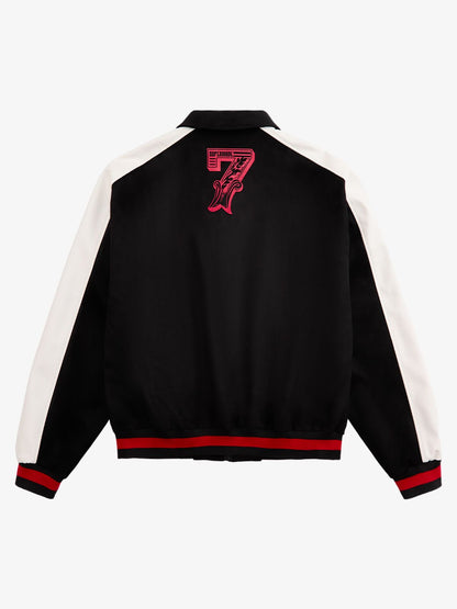 Original Embroidered Jersey Bomber Jacket