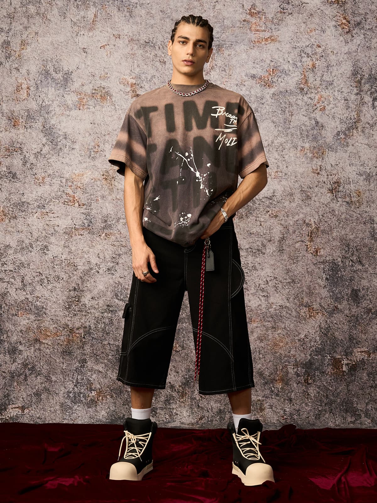 Ink Splash Letter Graphic Tee