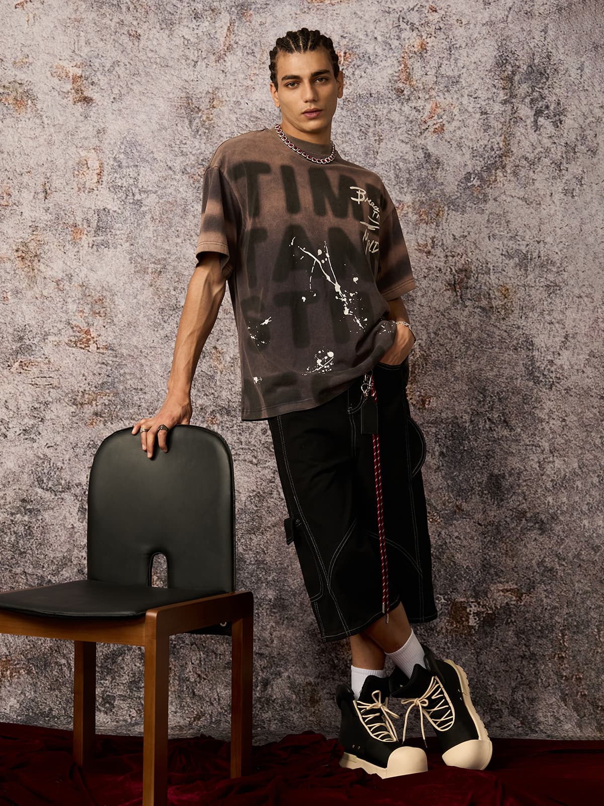 Ink Splash Letter Graphic Tee