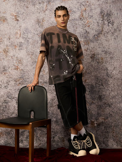 Ink Splash Letter Graphic Tee