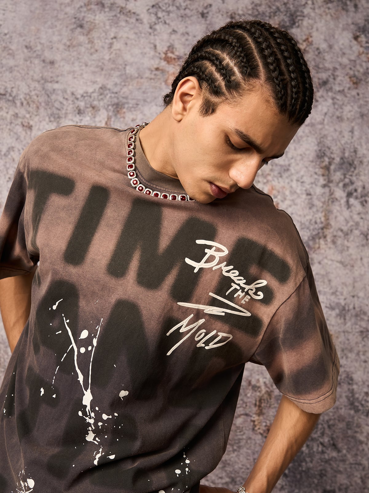 Ink Splash Letter Graphic Tee