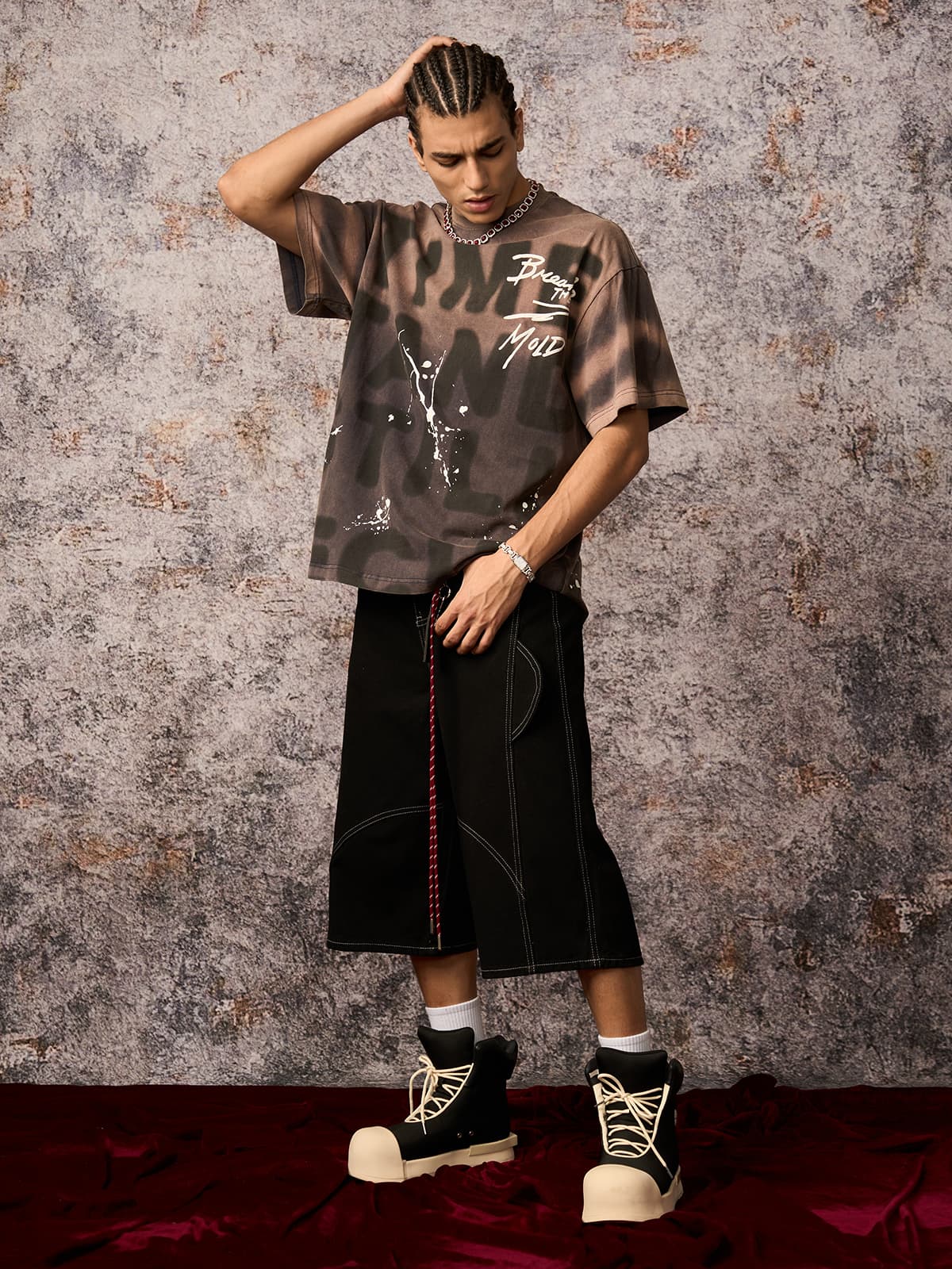 Ink Splash Letter Graphic Tee