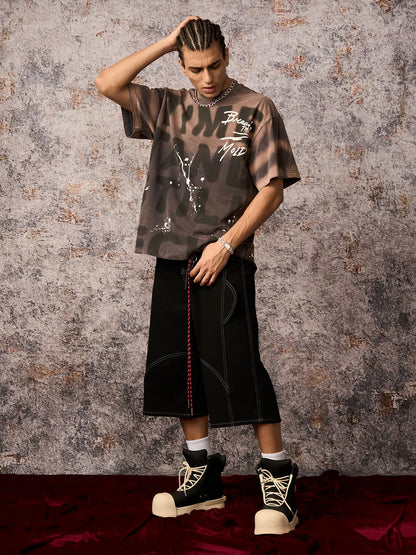 Ink Splash Letter Graphic Tee