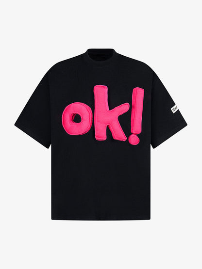 Playful 'OK!' Graphic Tee