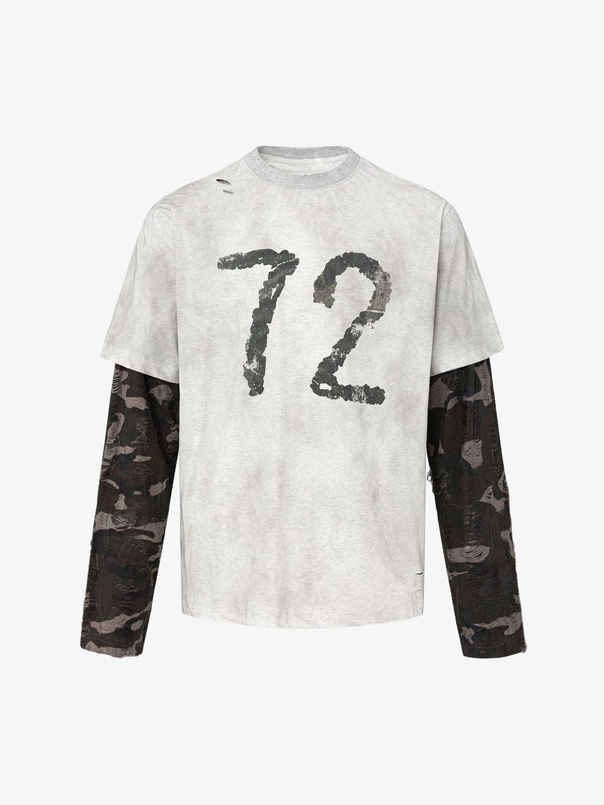 Camouflage Print Long Sleeve Two-Piece