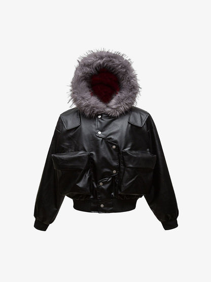 Deconstructed Leather Jacket
