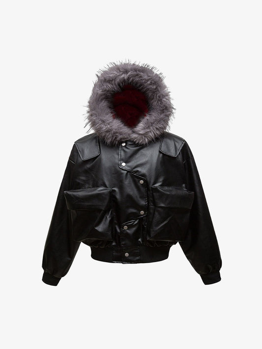 Deconstructed Leather Jacket