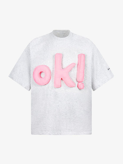 Playful 'OK!' Graphic Tee