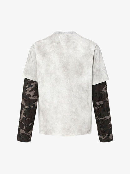 Camouflage Print Long Sleeve Two-Piece