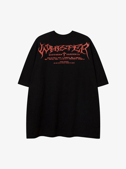 Crow Erosion Shadow Hip-Hop Tee
