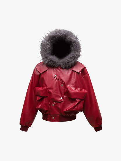 Deconstructed Leather Jacket