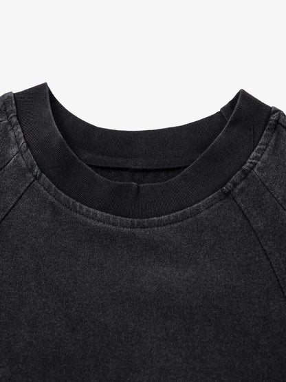 Embroidered Split Design Deconstructed T-Shirt