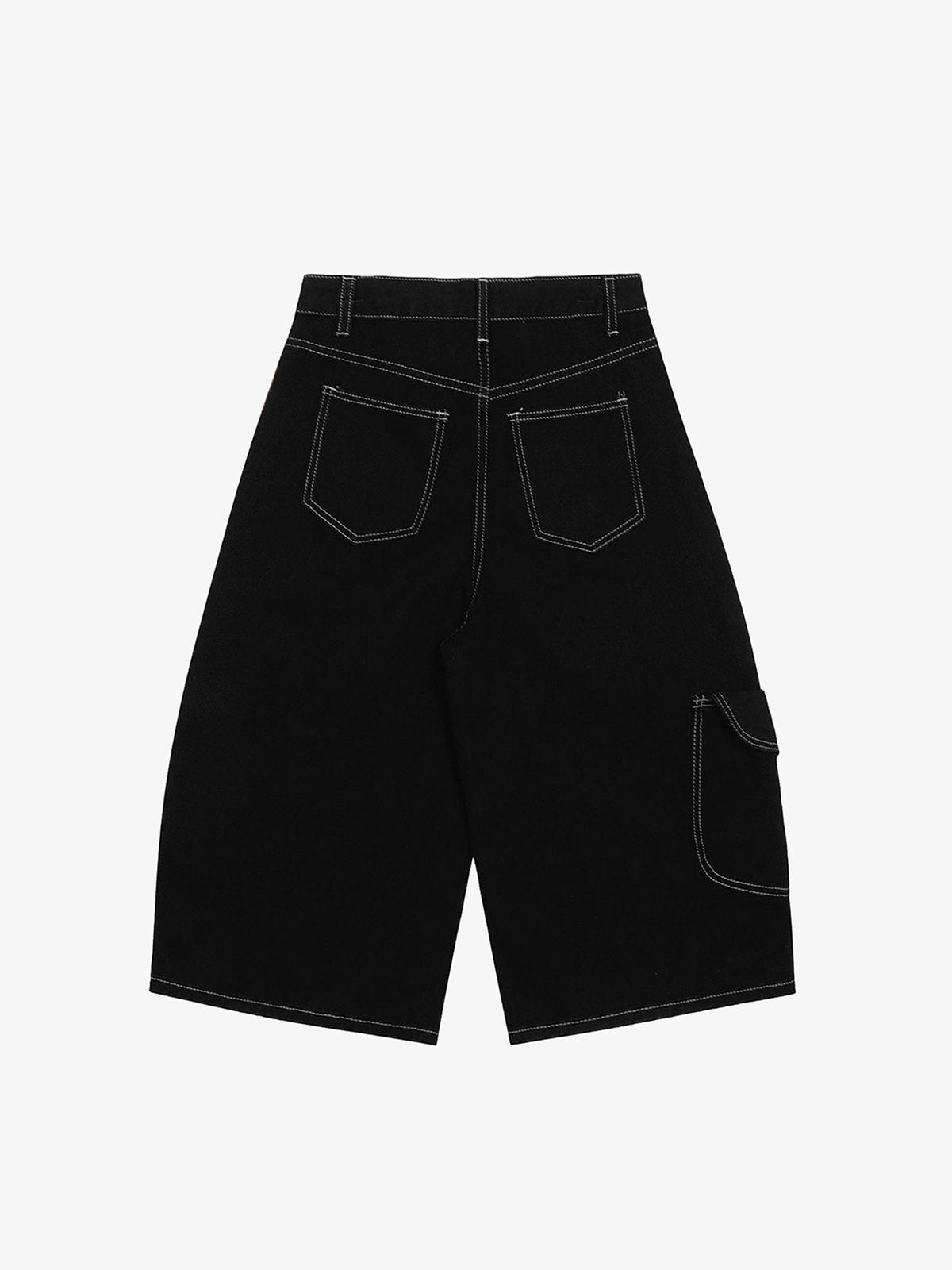 Embellished Denim Cargo Jorts