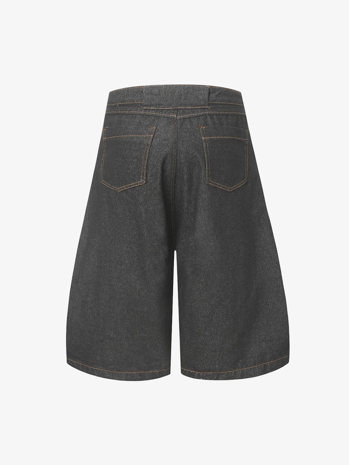 Deconstructed Scimitar Jorts with Split Contrast Stitching