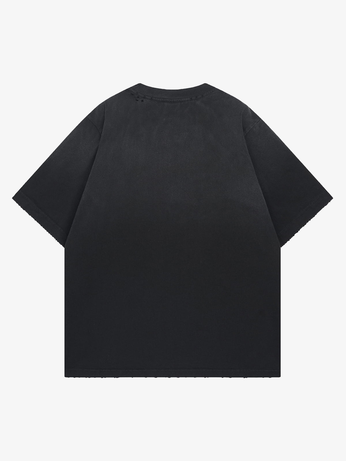 Vintage-Inspired Distressed Graphic Code Tee