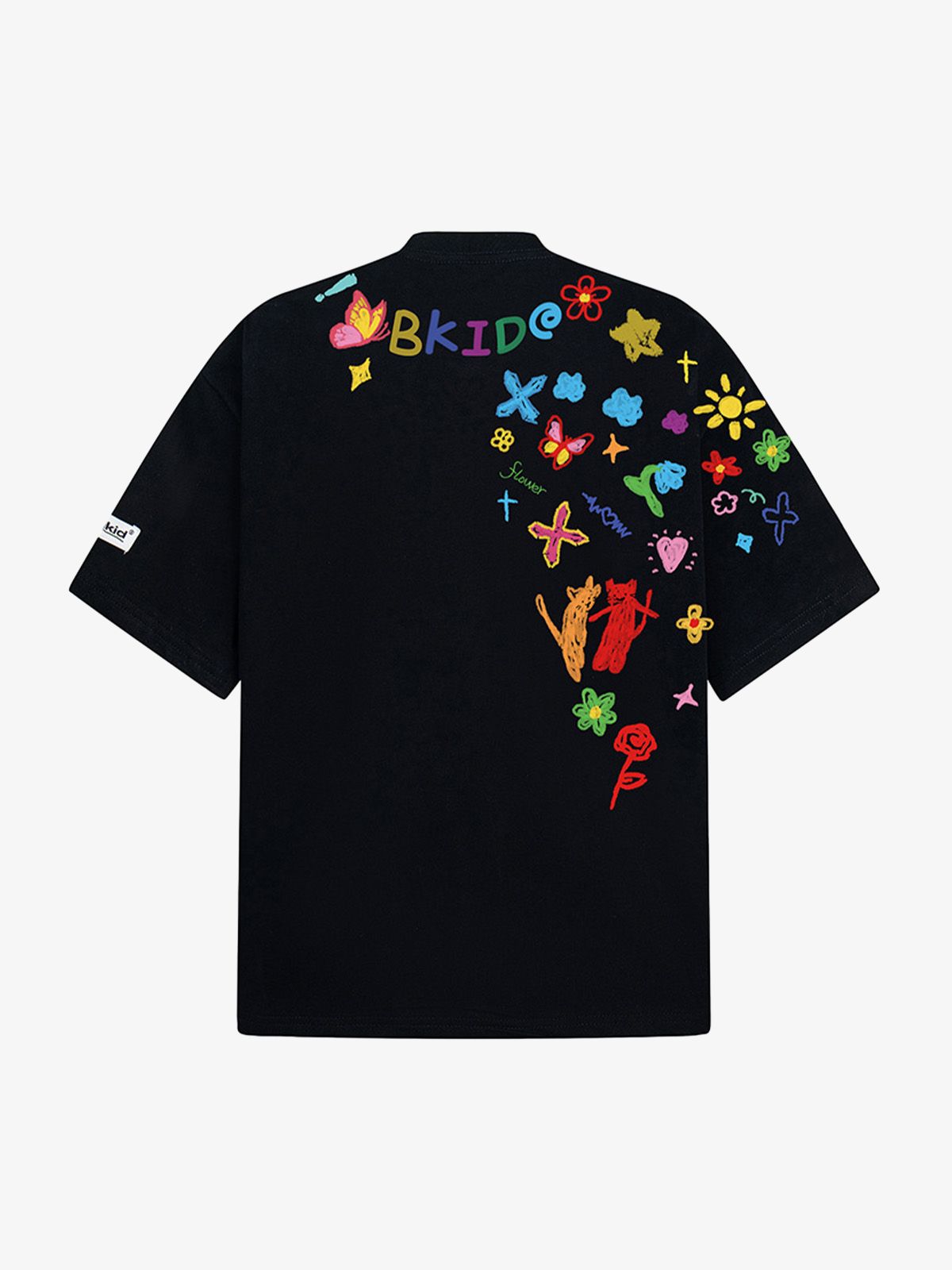 Hand-Painted Retro Graffiti Tee