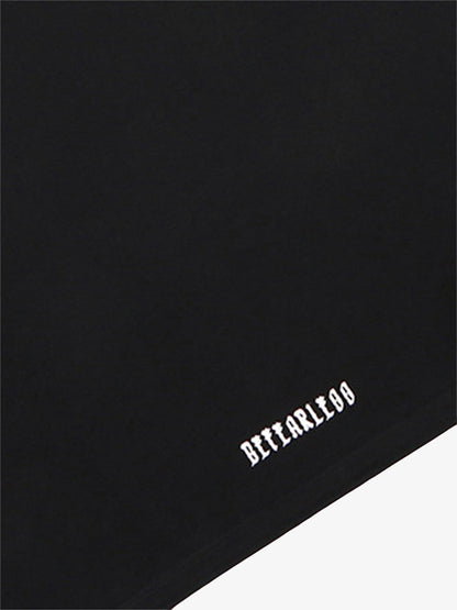 Vintage Gradient Letter Graphic Oversized T-Shirt
