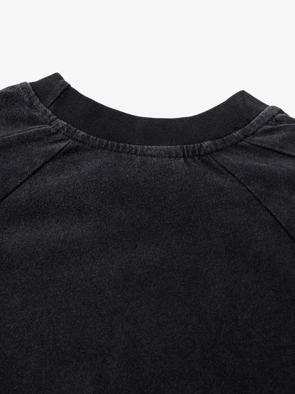 Embroidered Split Design Deconstructed T-Shirt