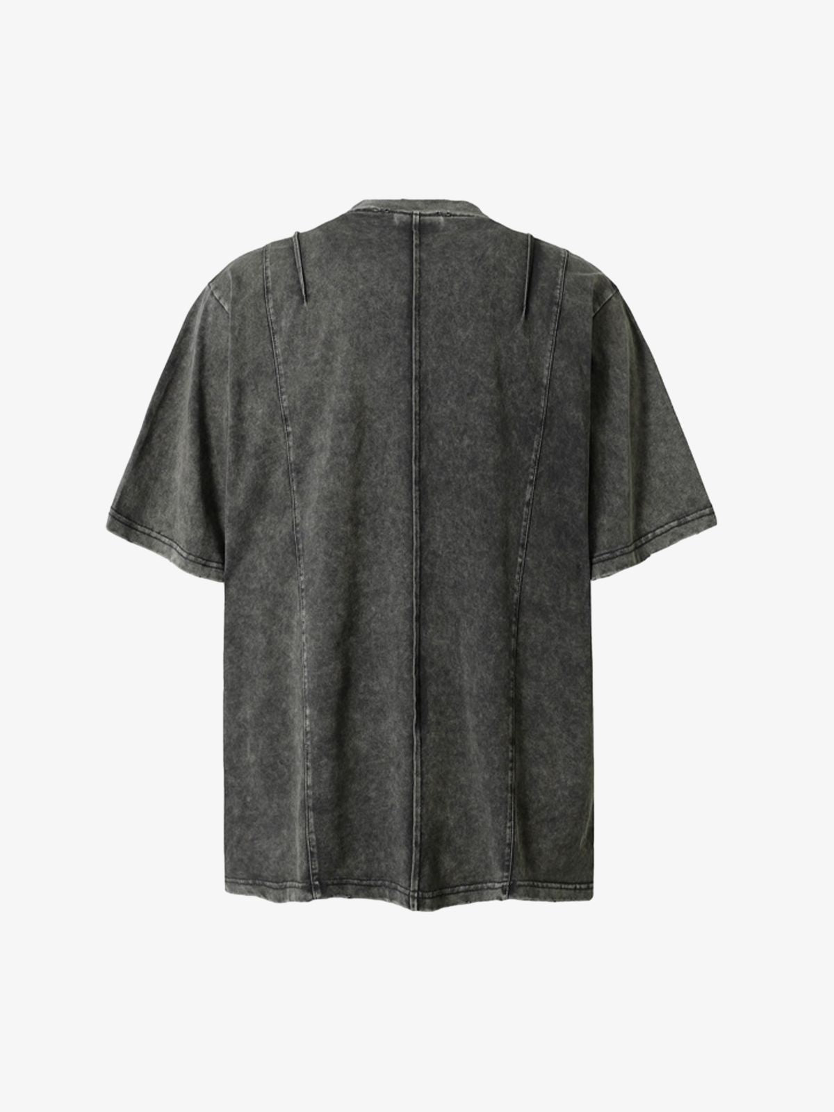 Retro Distressed Multi-Pocket Tee