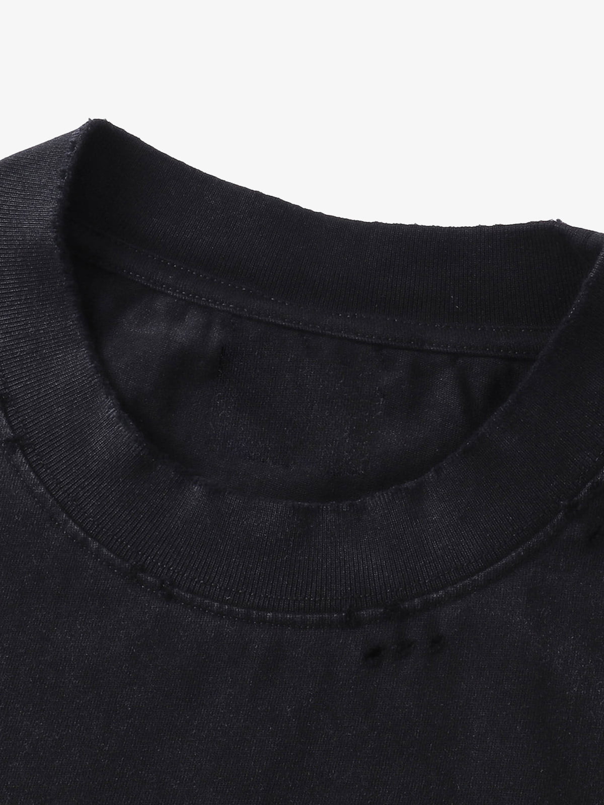 Vintage-Inspired Distressed Graphic Code Tee