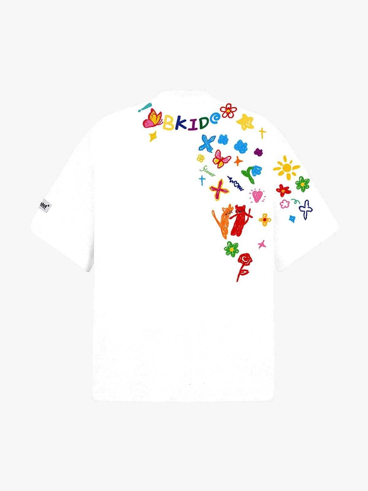Hand-Painted Retro Graffiti Tee