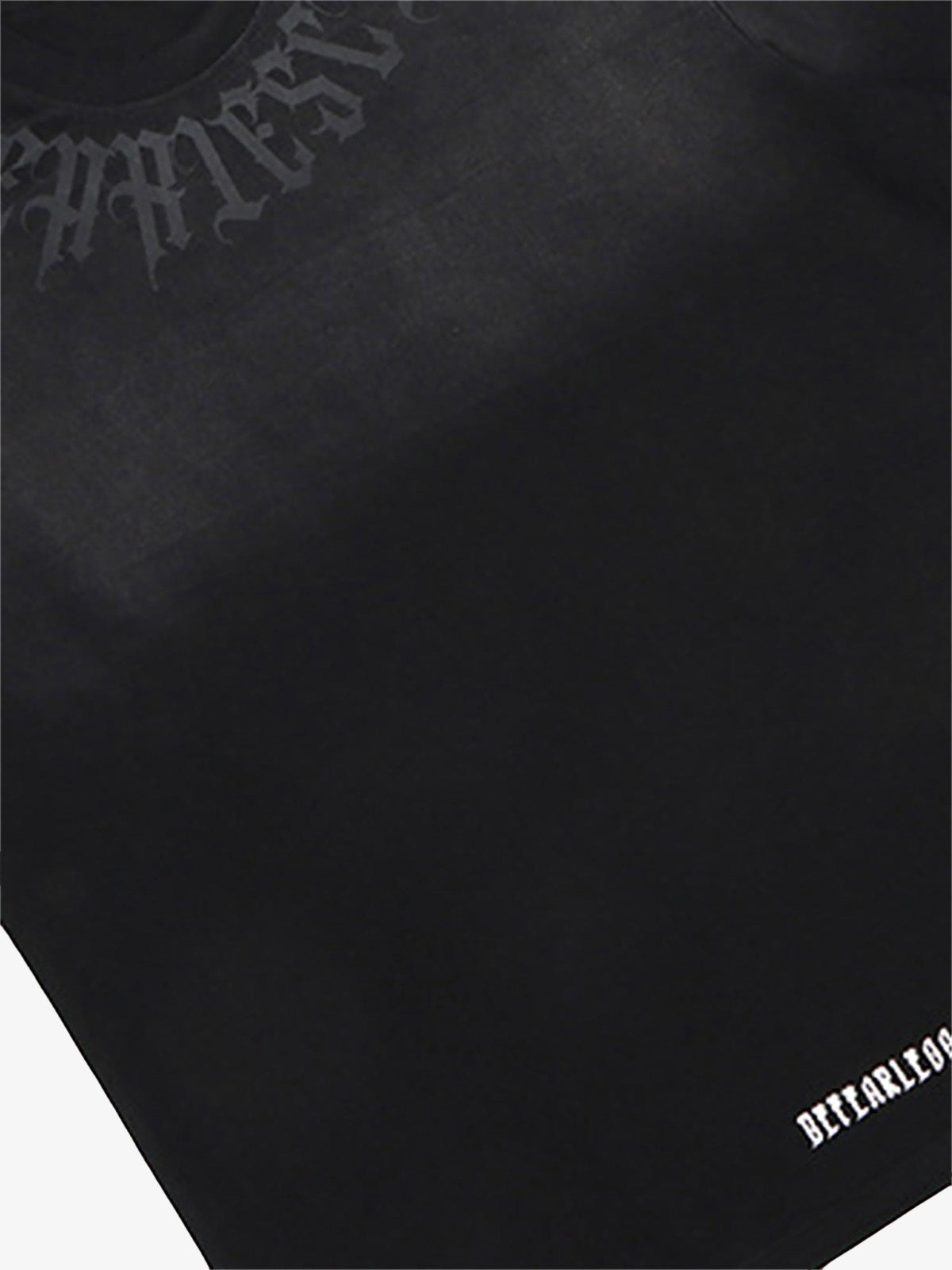 Vintage Gradient Letter Graphic Oversized T-Shirt
