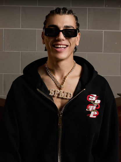 Original Embroidered Zip Up Hoodie