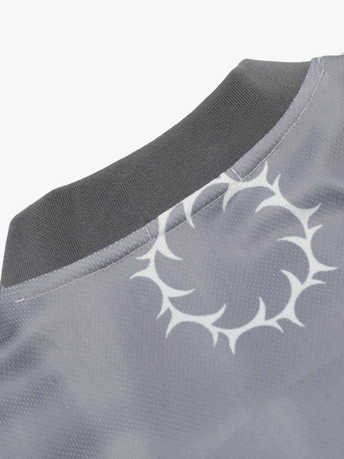 Letter Print Patchwork Sports Jersey T-Shirt
