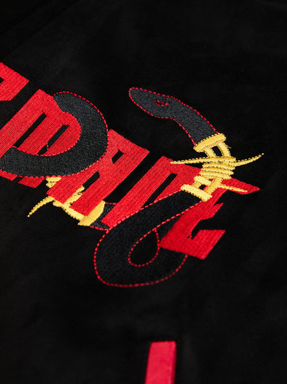 Original Embroidered Jersey Bomber Jacket