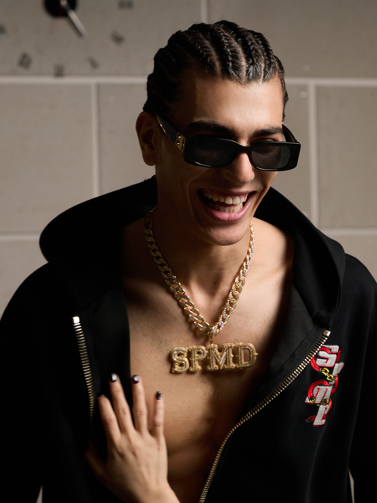 Original Embroidered Zip Up Hoodie