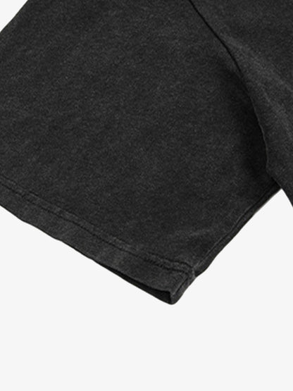 Distressed Graphic Oversized Tee